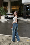 Áo ren bẹt vai phối bèo