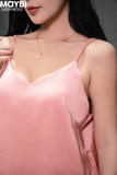 Đầm hai dây lụa dáng mini