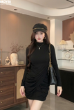 Đầm thun ôm body đắp kiểu