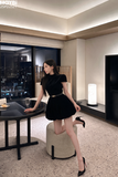 Đầm bí ngắn tay dáng mini