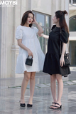 Đầm baby doll xốp hoa