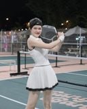 Đầm thun xếp ly sát nách dáng mini