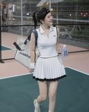 Đầm thun xếp ly sát nách dáng mini