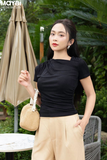 Áo ôm thun ướt nhún vai