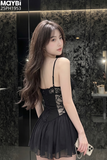 Đầm ngủ hai dây ren