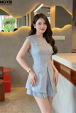 Set blazer quần short
