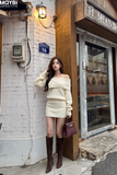 Đầm dệt kim ôm dài tay dáng mini FREESIZE