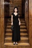 Đầm Đen Phối Ren Noir Muse