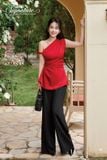 Quần Culottes Đen Ống Suông