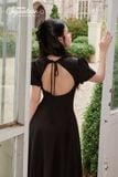 Đầm Đen Cut-Out Lưng Rebel Muse