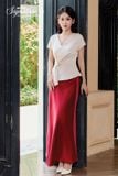 Áo Lụa Đắp Tà Chic Muse