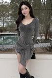 Đầm ôm boby dài tay dáng mini