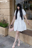Đầm baby doll xốp hoa