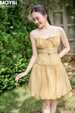 Đầm bí tơ queen phối nhún