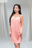 Đầm hai dây lụa dáng mini