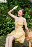Đầm bí tơ queen phối nhún