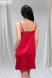Đầm hai dây lụa dáng mini