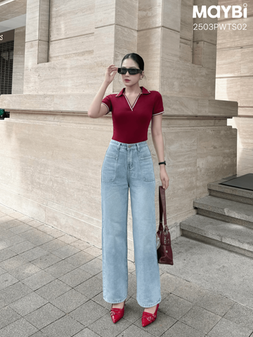 Áo thun polo ôm tay ngắn