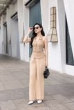 Áo gile ôm chéo nhung hàn cổ bẻ