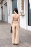 Áo gile ôm chéo nhung hàn cổ bẻ