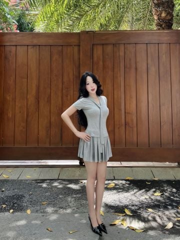 Set áo chân váy thun