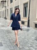 Set áo blazer chân váy xếp ly mini