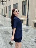 Set áo blazer chân váy xếp ly mini