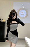 Đầm ôm dài tay dáng mini