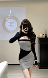 Đầm ôm dài tay dáng mini