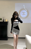 Đầm ôm dài tay dáng mini