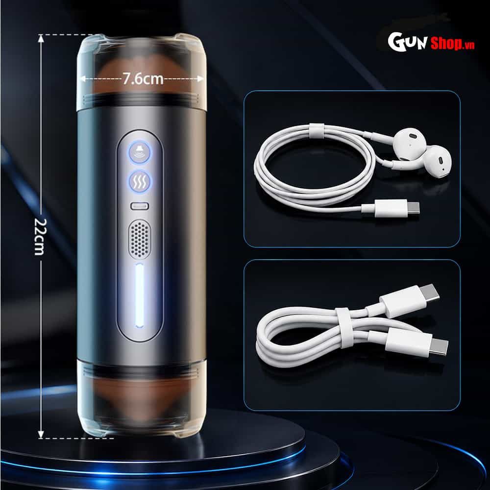 Âm đạo giả 2 đầu Jiuai Holy Grail Cup Black