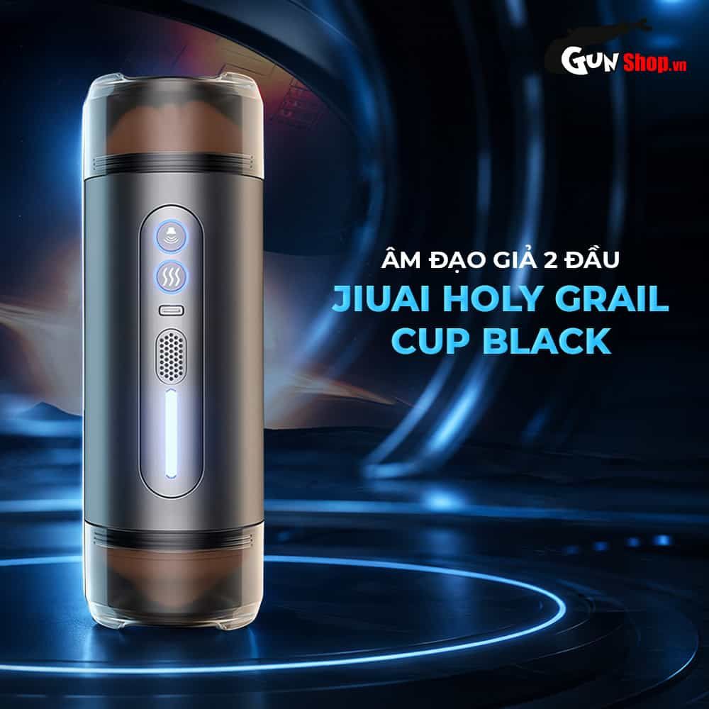 Âm đạo giả 2 đầu Jiuai Holy Grail Cup Black