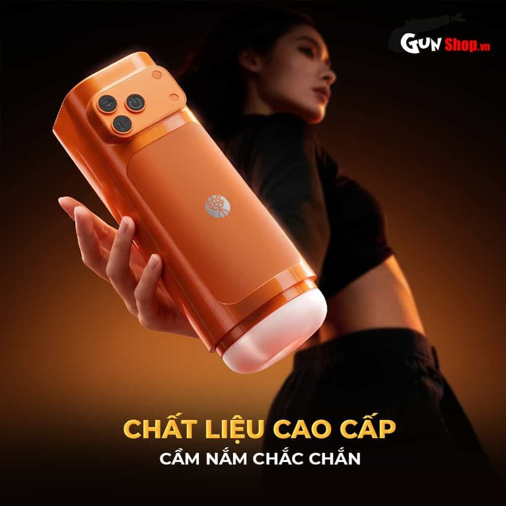 Âm đạo giả đa năng Galaku Sucking Cup 2in1 màu cam