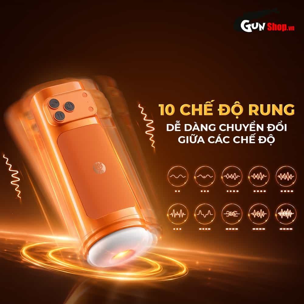 Âm đạo giả đa năng Galaku Sucking Cup 2in1 màu cam