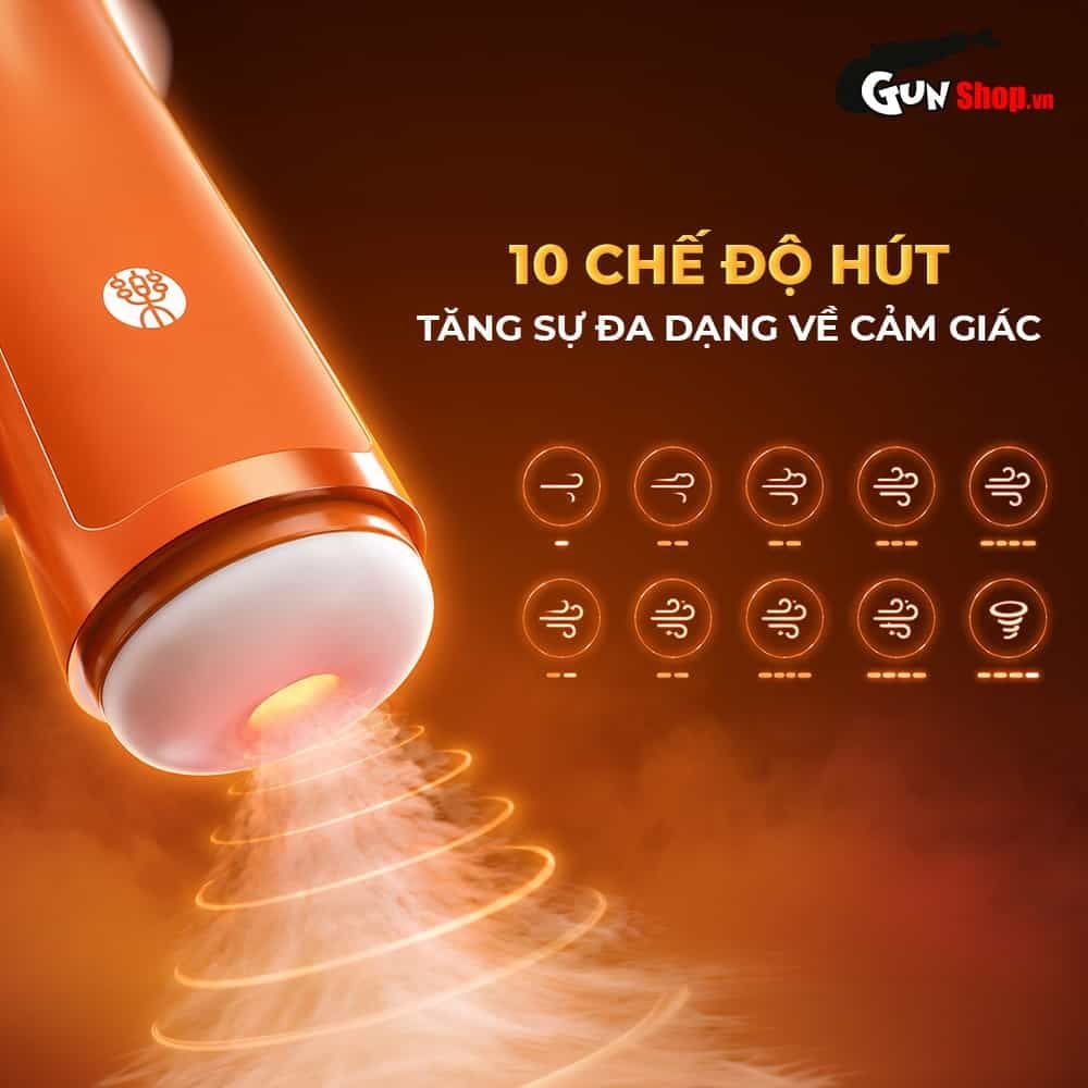 Âm đạo giả đa năng Galaku Sucking Cup 2in1 màu cam