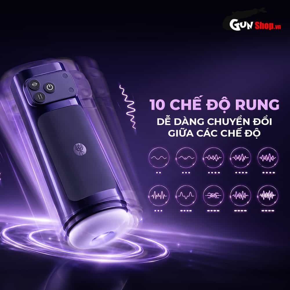 Âm đạo giả đa năng Galaku Sucking Cup 2in1 màu tím than