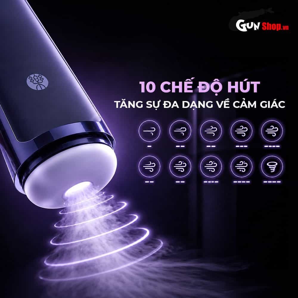 Âm đạo giả đa năng Galaku Sucking Cup 2in1 màu tím than
