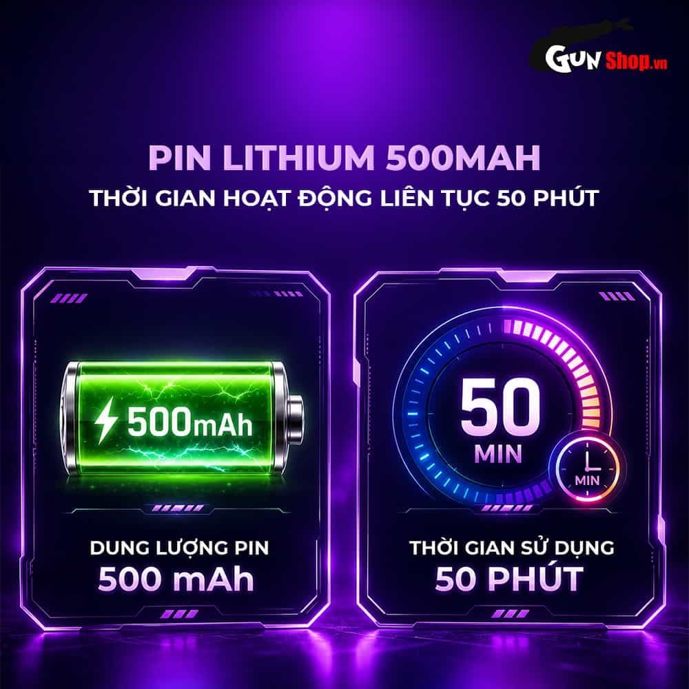 Âm đạo giả đa năng Galaku Sucking Cup 2in1 màu tím than
