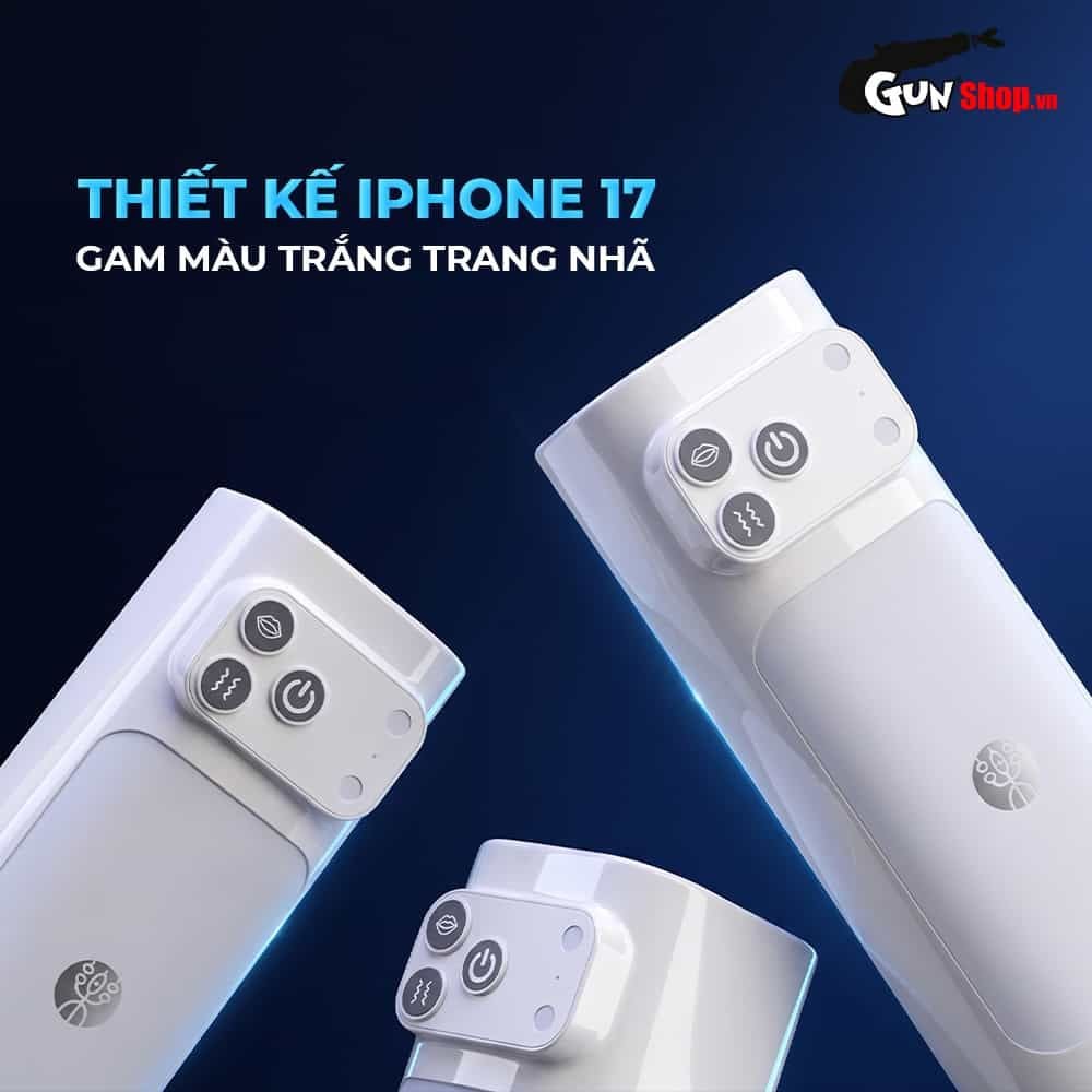 Âm đạo giả đa năng Galaku Sucking Cup 2in1 màu trắng