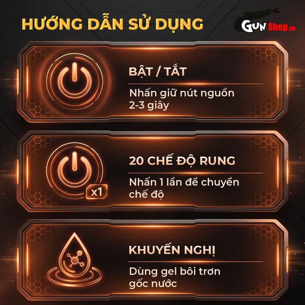 Âm đạo giả đa năng Galaku Touch In Energy Fire