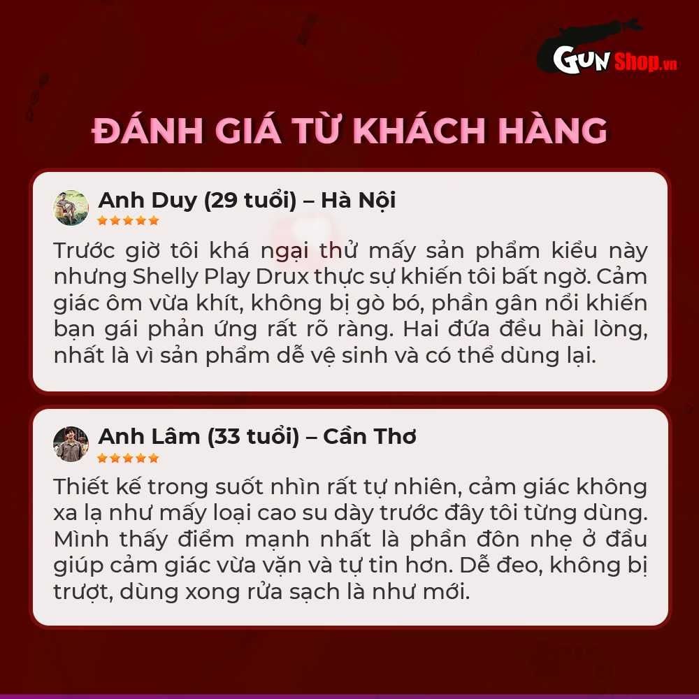 Bao cao su đôn dên Shelly Play Drux