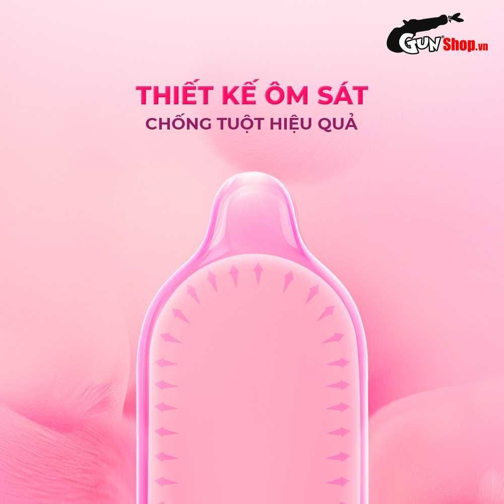 Bao cao su Firon Air - Siêu mỏng, kéo dài thời gian, hương vani - Hộp 10 cái