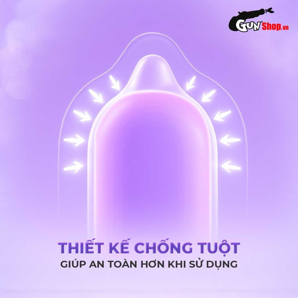 Bao cao su Firon Max 54 - Size 54mm, siêu mỏng, kéo dài thời gian - Hộp 10 cái