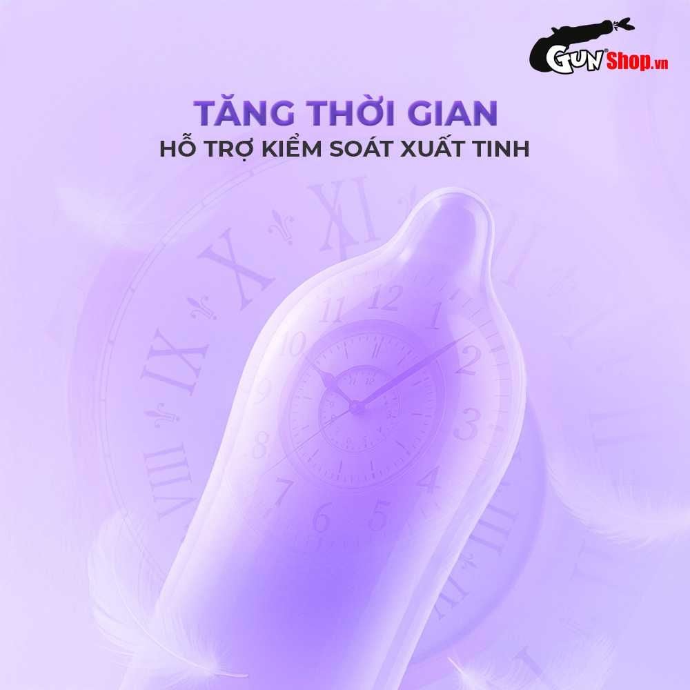 Bao cao su Firon Max 54 - Size 54mm, siêu mỏng, kéo dài thời gian - Hộp 10 cái