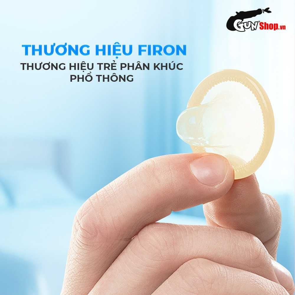Bao cao su Firon Neo 49 - Size 49mm, siêu mỏng, kéo dài thời gian - Hộp 10 cái