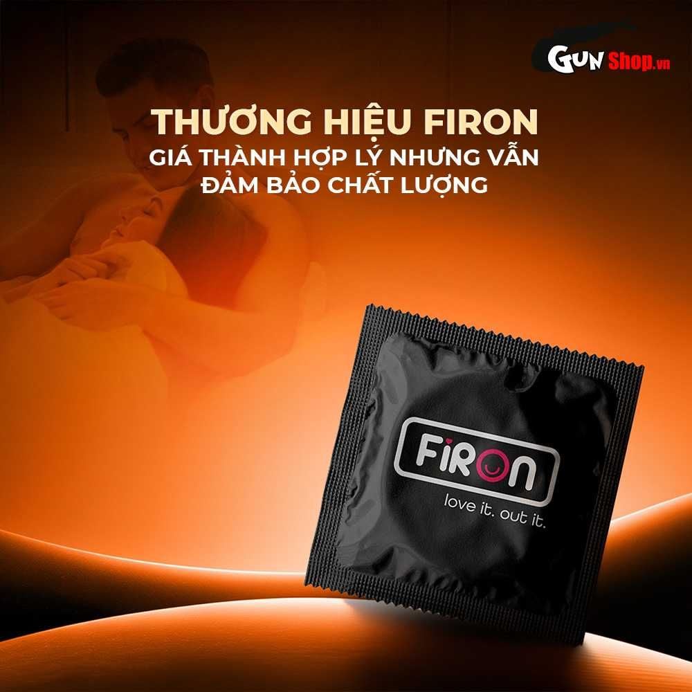 Bao cao su Firon Slide - Siêu mỏng, chống tuột, hương trái cây - Hộp 10 cái