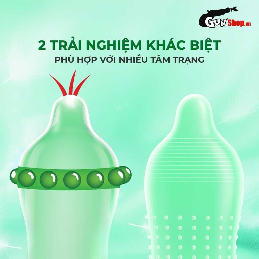 Bao cao su Firon Virex - Hộp 1 bao gai, 1 vòng bi siêu lớn + 1 bao Firon Rush (Hộp 2 cái)