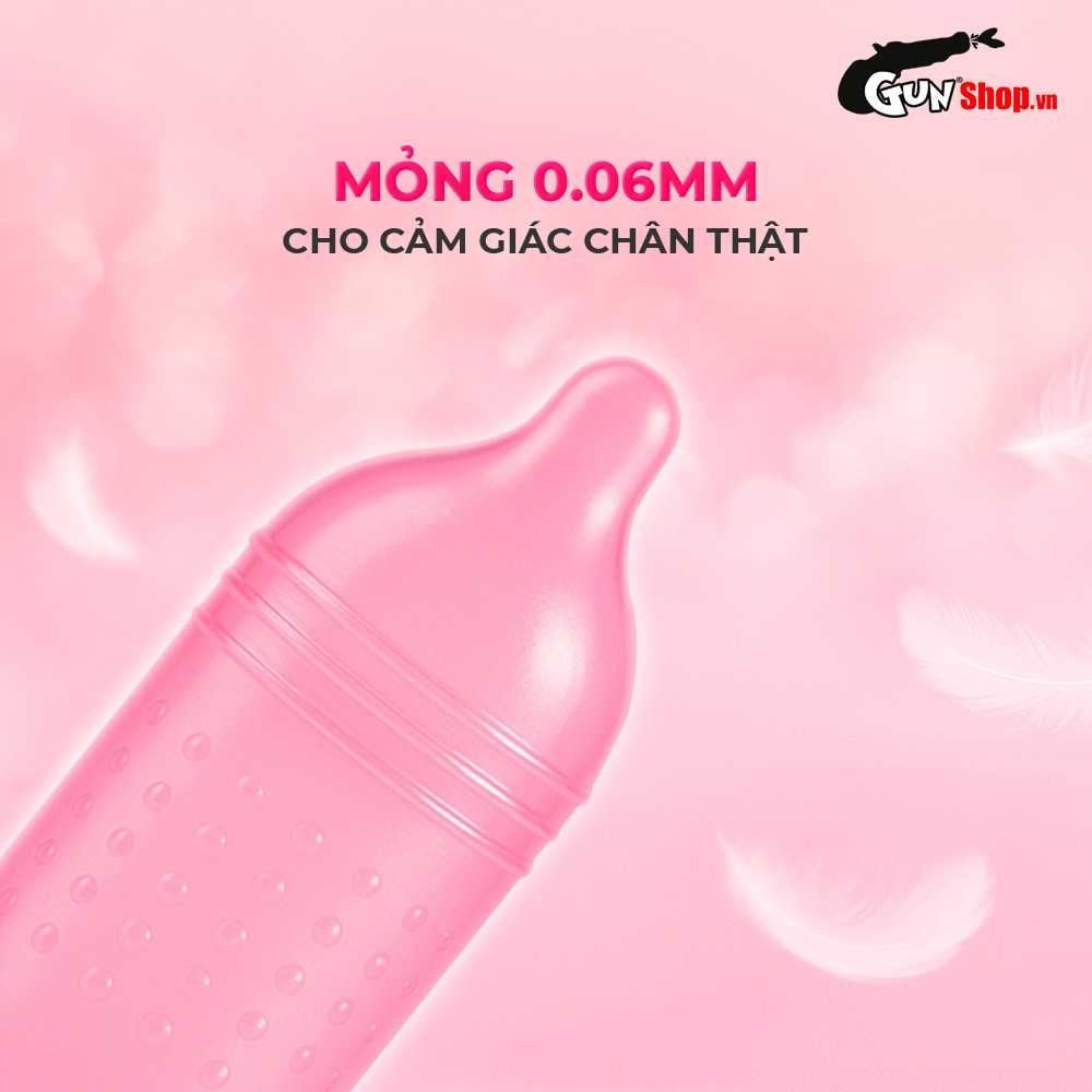 Bao cao su Firon Rush - Gân sọc, điểm nổi, kéo dài thời gian - Hộp 3 cái