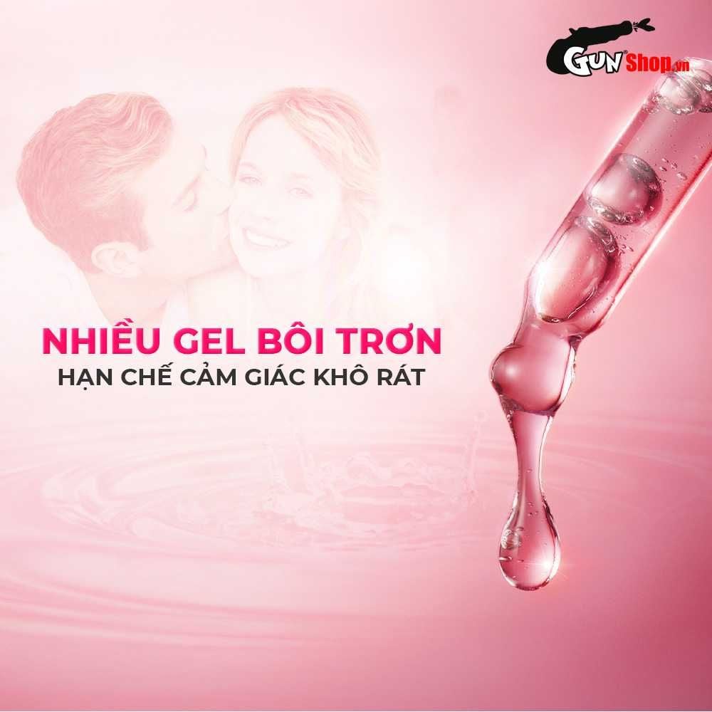Bao cao su Firon Rush - Gân sọc, điểm nổi, kéo dài thời gian - Hộp 3 cái