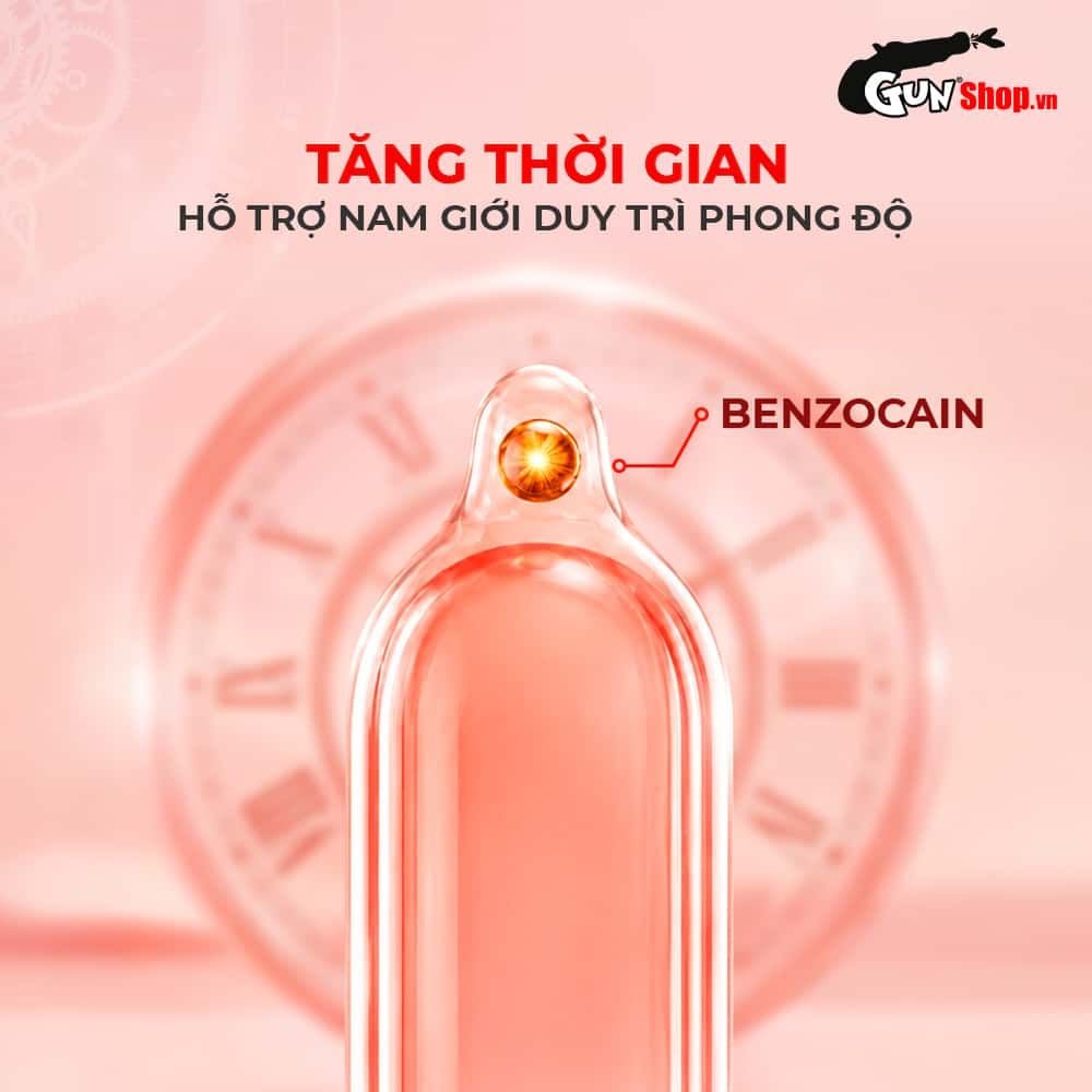 Bao cao su Shell Dino T-rex - Hộp 1 bao nhiều vòng gai, bi nổi lớn + 1 bao Shell Performax (Hộp 2 cái)